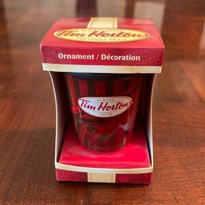 Tim Hortons Red Cup Ornament 2010 Cup to Go Takeout Christmas Holiday